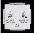 Busch-Jaeger Klingeltaster 2029/12 UC-83 DND/MUR 24V aluminiumsilber (2CKA001751A3232)
