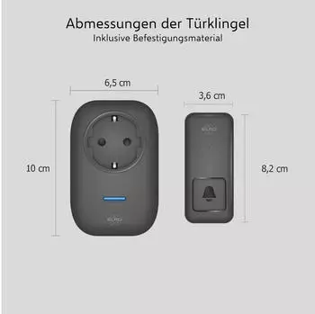 Elro DB4000 Funk-T&uuml;rklingel-Set f&uuml;r Schwerh&ouml;rige, 64 Klingelt&ouml;ne (DB4000-P1C1B)