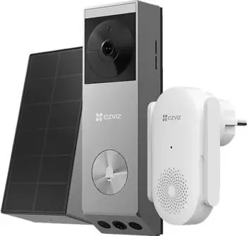 EZVIZ EP3X Pro + CH1 Kit Kabellose Video-T&uuml;rklingel 2K Dual-Kamera Solar (EP3X Pro+CH1)