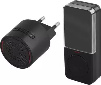 EMOS Funk-T&uuml;rklingel 230V IP56 85dB schwarz (P5734B)