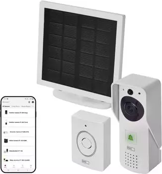 EMOS GoSmart IP-09D Video-T&uuml;rklingel kabellos, WLAN, Solarpanel (H4030)