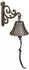 Relaxdays Wandglocke Gusseisen, antik, braun