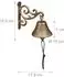 Relaxdays Türglocke Gusseisen, antik, 0,9kg