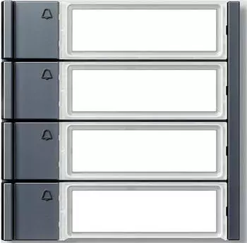 Siedle Vario Ruftastenmodul TM 700-4-0 AG anthrazitgrau (210011976-00)