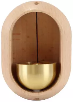 LuxusKollektion Windspiel & T&uuml;rklingel, oval, Holz, mit Magnet, bohrendfrei