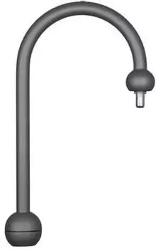 Siteco Mastbogen Kleine Glocke, 1-armig, eisenglimmer (5NY15711XX08)