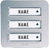 M-E MODERN-ELECTRONICS Klingeltaster KTA 3 Familie Silber (KTA-3 A/S)