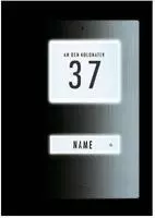 M-E MODERN-ELECTRONICS Klingelplatte 1Fam. Edelstahl (KT 1-EG)