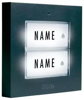 M-E Modern Electronics Klingeltaster für 2-Familienhaus (KTB-2 A)