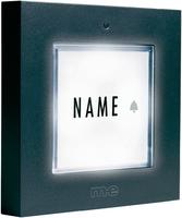 M-e modern-electronics KTB-1 S Klingelplatte mit Namensschild 1fach Silber 12 V/1A