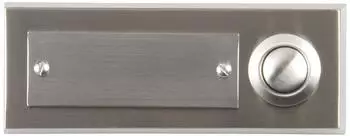 Unitec Edelstahl-Klingeltaster 1-fach, Aufputz (41104)