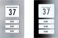 m-e modern-electronics 41067 Klingelplatte mit Adressfeld, mit Namensschild 3