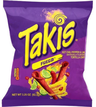 Barcel Takis Fuego Hot Chili Pepper & Lime (92g)