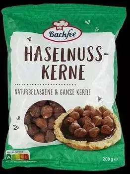 Backfee Haselnusskerne naturbelassene & ganze Kerne