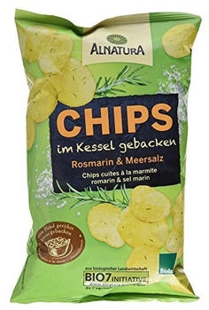 Alnatura Bio Chips im Kessel gebacken Rosmarin & Meersalz (125g)
