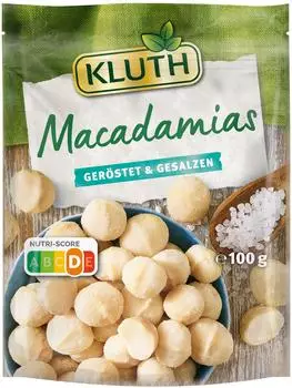 Kluth Macadamias geröstet & gesalzen 100g