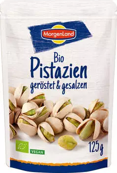 Morgenland Bio Pistazien ger&ouml;stet und gesalzen