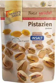 Farmer&rsquo;s Snack Pistazien ger&ouml;stet mit Meersalz