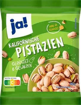 Ja! Kalifornische Pistazien ger&ouml;stet & gesalzen