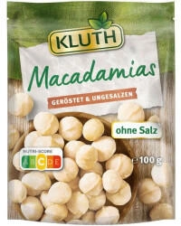 Kluth Macadamias geröstet & ungesalzen 100g