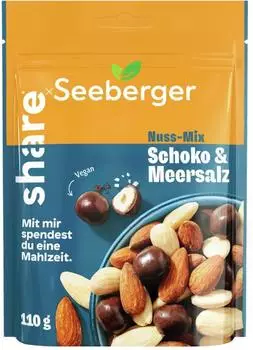 Seeberger Nuss-Mix Schoko & Meersalz 110g