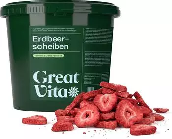 GreatVita Erdbeeren gefriergetrocknet 400g