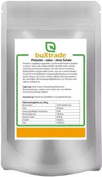 Buxtrade Pistazienkerne Natur ohne Schale 0,25kg