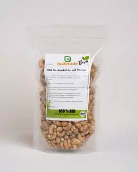Buxtrade Bio Cashewkerne mit Vanille 0,1kg