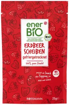 enerBio gefriergetrocknete Erdbeeren 25g