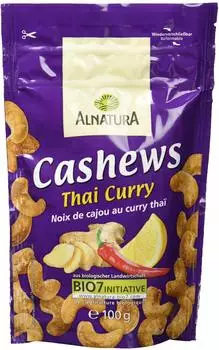 Alnatura Bio Cashewkerne Thai Curry geröstet 100g