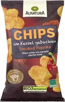 Alnatura Bioland-Chips im Kessel gebacken Smoked Paprika 125g