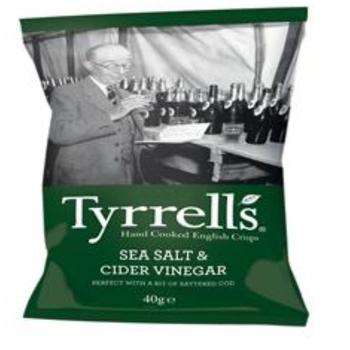 Tyrrell's Cider Vinegar & Sea Salt Crisps (40 g)