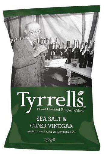 Tyrrell's Cider Vinegar & Sea Salt Crisps (150 g)