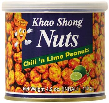 Khao Shong Erdnüsse mit Chili & Limette (140 g)