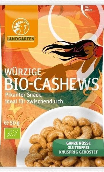 Landgarten Würzige Bio Cashews (50g)