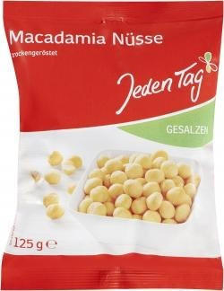 Jeden Tag Macadamia-Nüsse (125g)