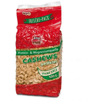 XOX Cashews geröstet & ohne Salz (500g)