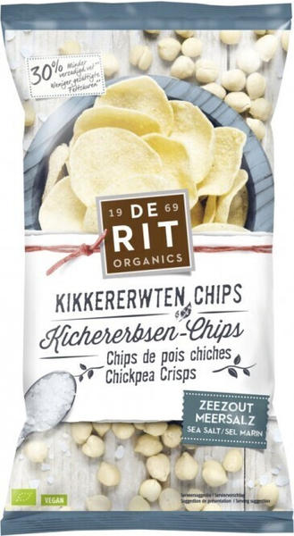 De Rit Kichererbsen-Chips Meersalz Bio (75g)