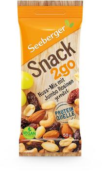 Seeberger Snack2go Nuss-Mix mit Rosinen (12 x 50g)