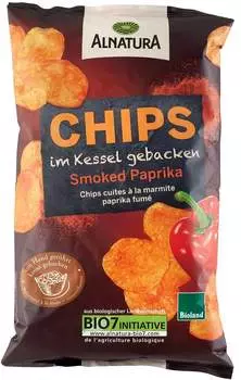 Alnatura Bio Kesselchips Smoked Paprika, 125 g