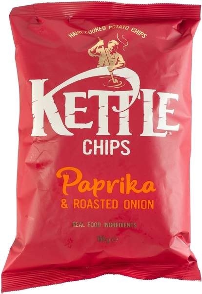 Kettle Chips Paprika & Roasted Onion 150g