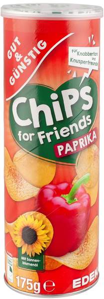 Gut & Günstig Chips for Friends Paprika Stapelchips 175 g