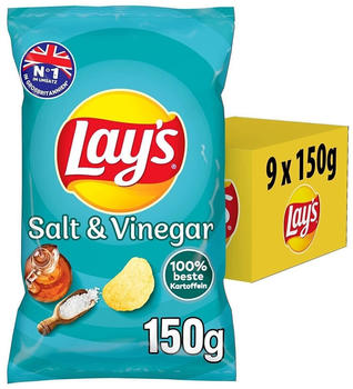 Lay's Salt & Vinegar (9 x 150g)