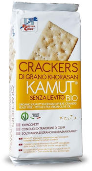 La finestra sul cielo Kamut Organic Vegan Yeast Free Crackers With Extra Virgin Olive Oil (250g)