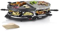 Princess - Raclette Partygrill Oval Mit Steinplatte & Grillplatte F&uuml;r 8 Personen,