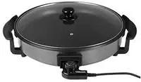 Elektrische Multifunktionspfanne &Oslash;40cm, 3l, 1500watt, Pizzapfanne Mit Glasdeckel