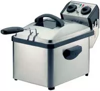 Rommelsbacher Fritteuse, rechteckig, Fettf&uuml;llmenge: 3,5 l, Kaltzonen-Technik,