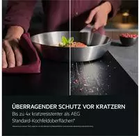 AEG Induktions-Kochfeld "TII84B1FFZ" Bis zu 10x weniger sichtbare Kratzer &ndash; Made in