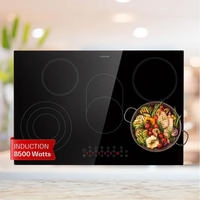 Klarstein 10041117, Klarstein Virtuosa 5 Einbaukochfeld 5 Zonen 8500W Glaskeramik,