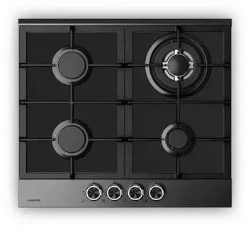 Klarstein VeroSteel 60cm Gaskochfeld Schwarz